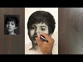 Charcoal Pencil Drawing | Portrait | Timelapse Video