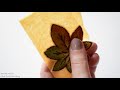 embroidery tutorial . Autumn leaf brooch تطريز دبوس ورقة الخريف