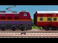 FAST SPEED TRAIN VS MOST DANGEROUS ROTATION LINE A SPRING RAILROAD ▶️ Train Simulator | Crazy Rails