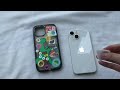 iPhone 13 mini unboxing (Starlight)+ accessories ASMR 🤍