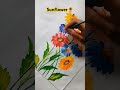 Sunflower🌻 Baquet of flowers #art #painting #sunflowers #baquetofflower