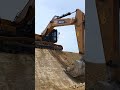 excavator sany sy215c working trimming soil slope memangkas kemiringan tanah#excavator #sany