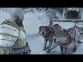 God of War Ragnarök, Kratos pets wolfs.