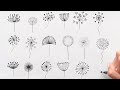 Dandelion drawing for beginners 🔸Zentangle 🔸Doodle