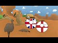 The Land Down Under | The Colonization of Australia In Country Balls