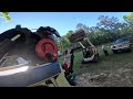 Skid Steer falls off Trailer