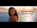 Moana How Far I'll Go Lyrics Auli'i Cravalho