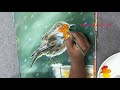 How To Paint a Bird In Acrylic Painting, Easy Step by Step Tutorial Step by Step