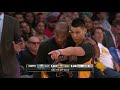 Jeremy Lin waves off Kobe Bryant and scores!