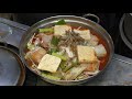 Fish Soup Alley in Gwangjang Food Market, Seoul. Korea Street Food