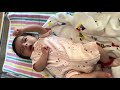 Very cute baby Aayansh waking up and Stretching - very funny