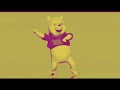 Winnie The Pooh Dances To Anime Music