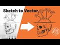 Convert Drawings Into VECTOR Graphics • Illustrator & Procreate Tutorial