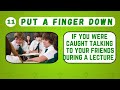 Put A Finger Down If School Edition 🏫👩‍🏫 | Put A Finger Down If Quiz TikTok @Pointandprove