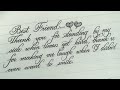 Beautiful calligraphy writing | neat handwriting with calligraphy pen