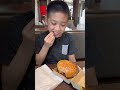 First time, picky eater Ethan eats McDonald's hamburger