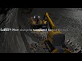 Brokk robot tears out brick lining in a cement kiln