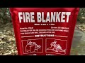 Do Fire Blankets Really Work? Testing Fire Blankets on Real Fires!!