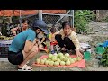 A Day of Harvesting Melons and Building a Drying Rack for the House | Lý Thị Thơm