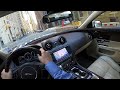 POV Driving Around the Financial District of Manhattan in my Jaguar XJL