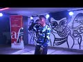 Pokeedy performing byange at Alliance francaise Kampala