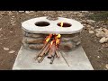 How to Build Firewood Stoves From Stone And Cement // DIY Smart Kitchen At Home