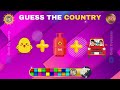Guess the COUNTRY by EMOJIS 🤠😱😬 - STRESS RELIEVER AND LEARNING GAME - 5 seconds challenge