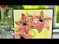 How to Easily Watercolor Layered Die Cuts | Pixi Dust Designs Lily Die Set