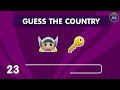 Guess the Country by EMOJI 🤔 Emoji Quiz -  Easy Medium Hard