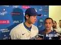 Dodgers Postgame: Shohei Ohtani discusses his home run tonight on Japanese Heritage Night