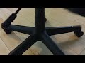 Office chair hydraulic falling through wheel chassis repair