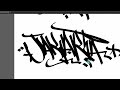 TAG GRAFFITI WITH BRUSH ADOBE ILLUSTRATOR - OZEEFROZ