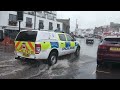 Whitby Weather - Town Flooded - Storm Pierrick - 4K April 2024