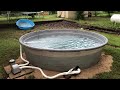 10 Foot poly stock tank pool build