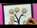 Pencil shaving wall hanging craft idea/pencil shaving tree making idea