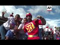 Venezuela's president Maduro whips up support as he dances at campaign rally in Caracas