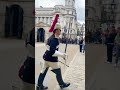 Armed Police protects the King’s Guards.