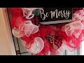 Making a Dollar Tree Christmas Mesh Wreath for the First Time: Vlogmas Day 3