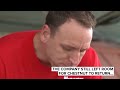 Joey Chestnut banned from Nathan's hot dog eating contest over plant-based deal