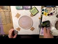 Making background card using Distress Inks and gel plate