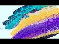 Painting a Pearlescent WAVE | Colorful + Surprising!  Using a Palette Knife - Acrylic Pouring