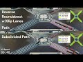 Satisfactory - Block, Path, and Subdivided Path 4-Way Train Junction Comparison