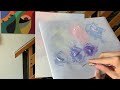 Lavender Trees STEP by STEP | EASY Acrylic Painting Tutorial for Beginners