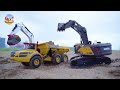 FULL VDO RC ON RC FARM DURING WORKING WITH EXCAVATORS, TRUCKS, BOLDUZER HAVE BRIDGES AND ACCIDENTS.