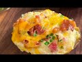 Twice Baked Potatoes With Bacon & Roasted Garlic