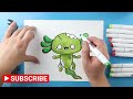 How to Draw a Zombie Axolotl