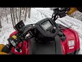 Honda Rancher Plows 10-12 inches of HEAVY WET SNOW