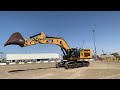 caterpillar 374D hydraulic excavator  big machine. mining quarry heavy equipment.