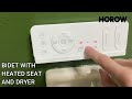 HOROW T05 Smart Toilet Review: Remote Control, Dryer & Heated Seat Temperature Settings