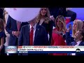Balloon drop over Donald and Melania Trump on final night of RNC